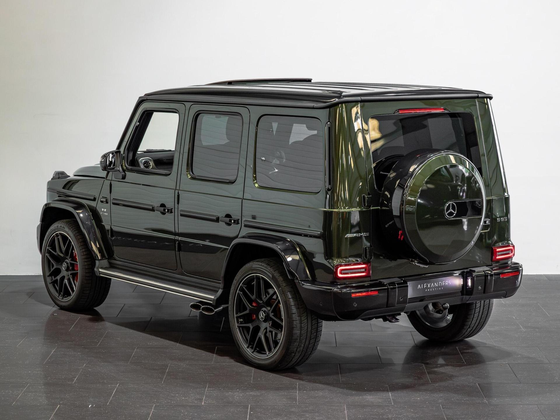 An exterior shot of the rear left on a 2023 Mercedes-Benz G Class