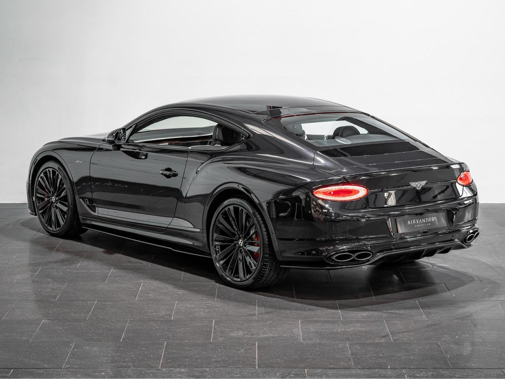 An exterior shot of the rear left on a 2021 Bentley Continental