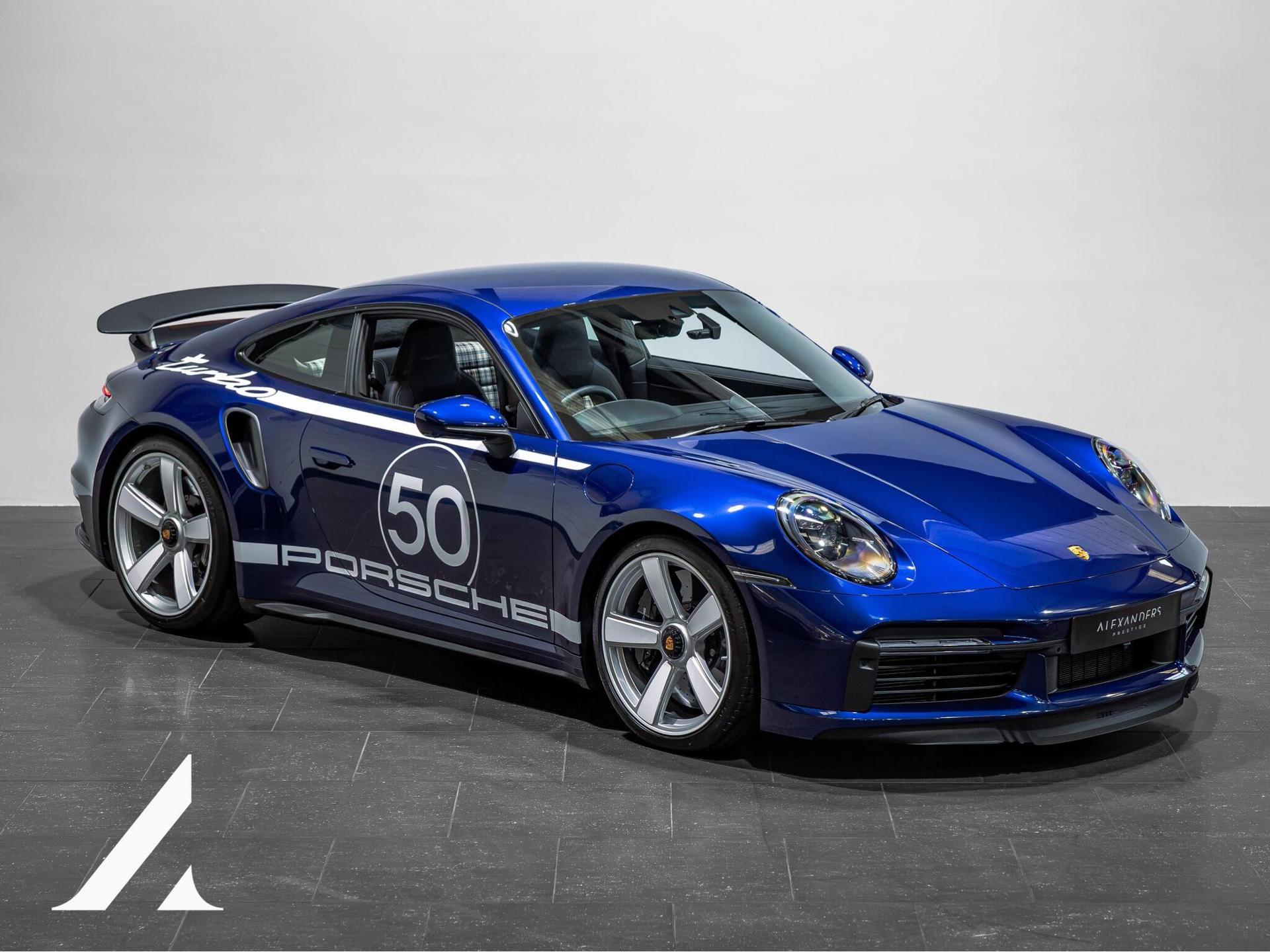An exterior shot of the front right on a 2024 Porsche 911