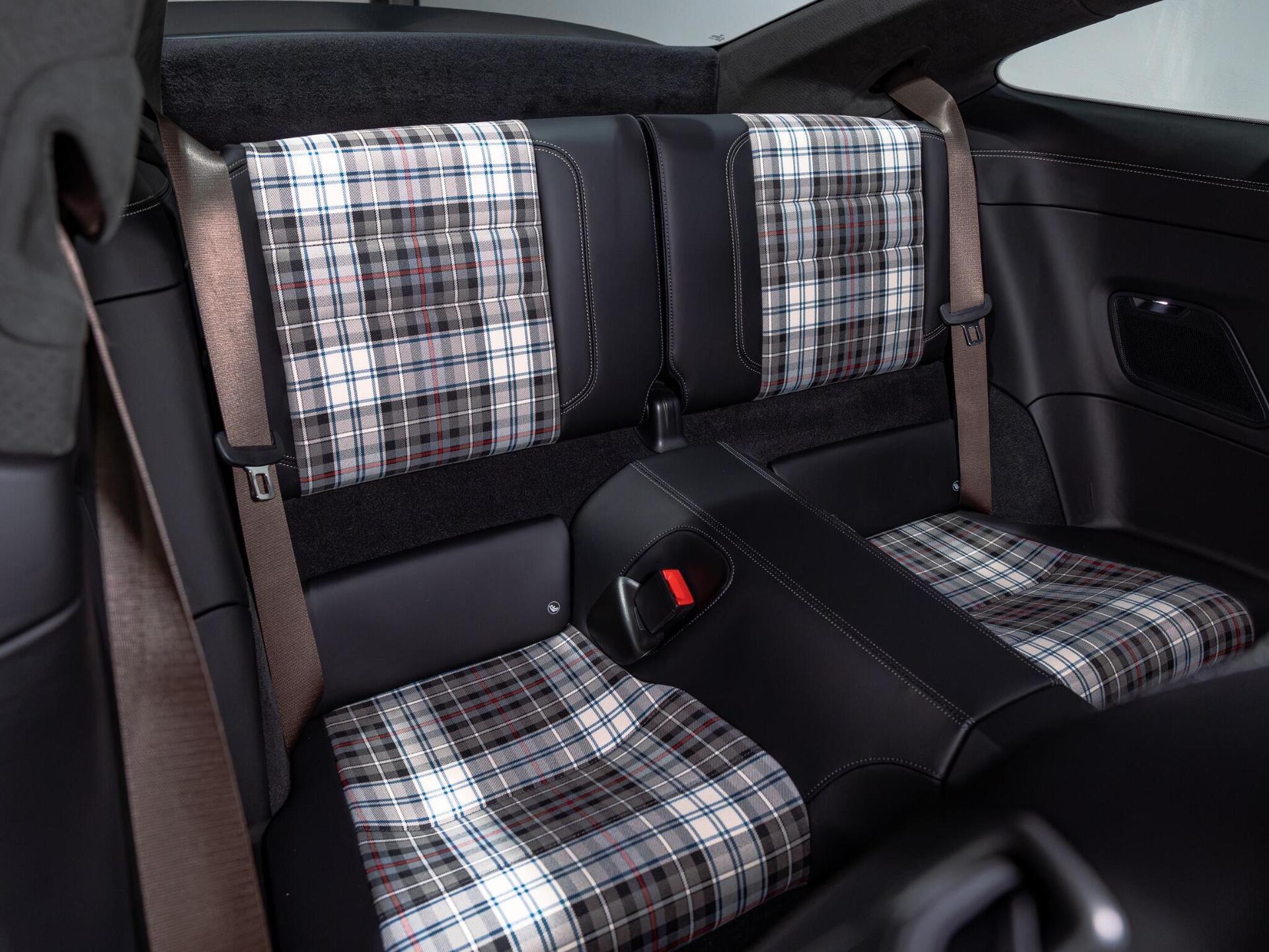 An interior shot of the seats rear on a 2024 Porsche 911
