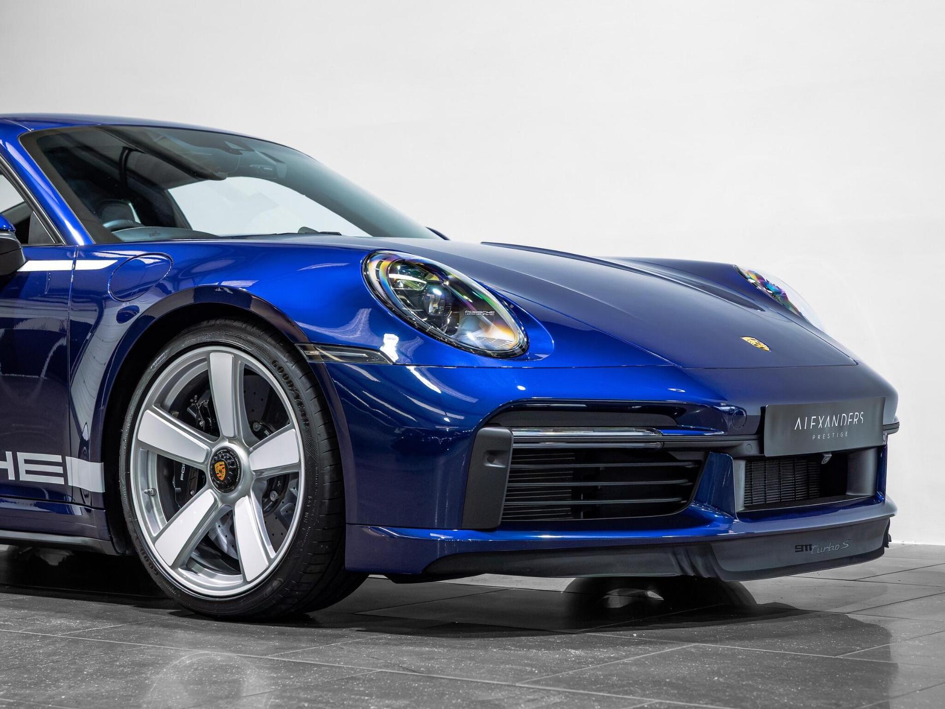 An exterior shot of the front right on a 2024 Porsche 911