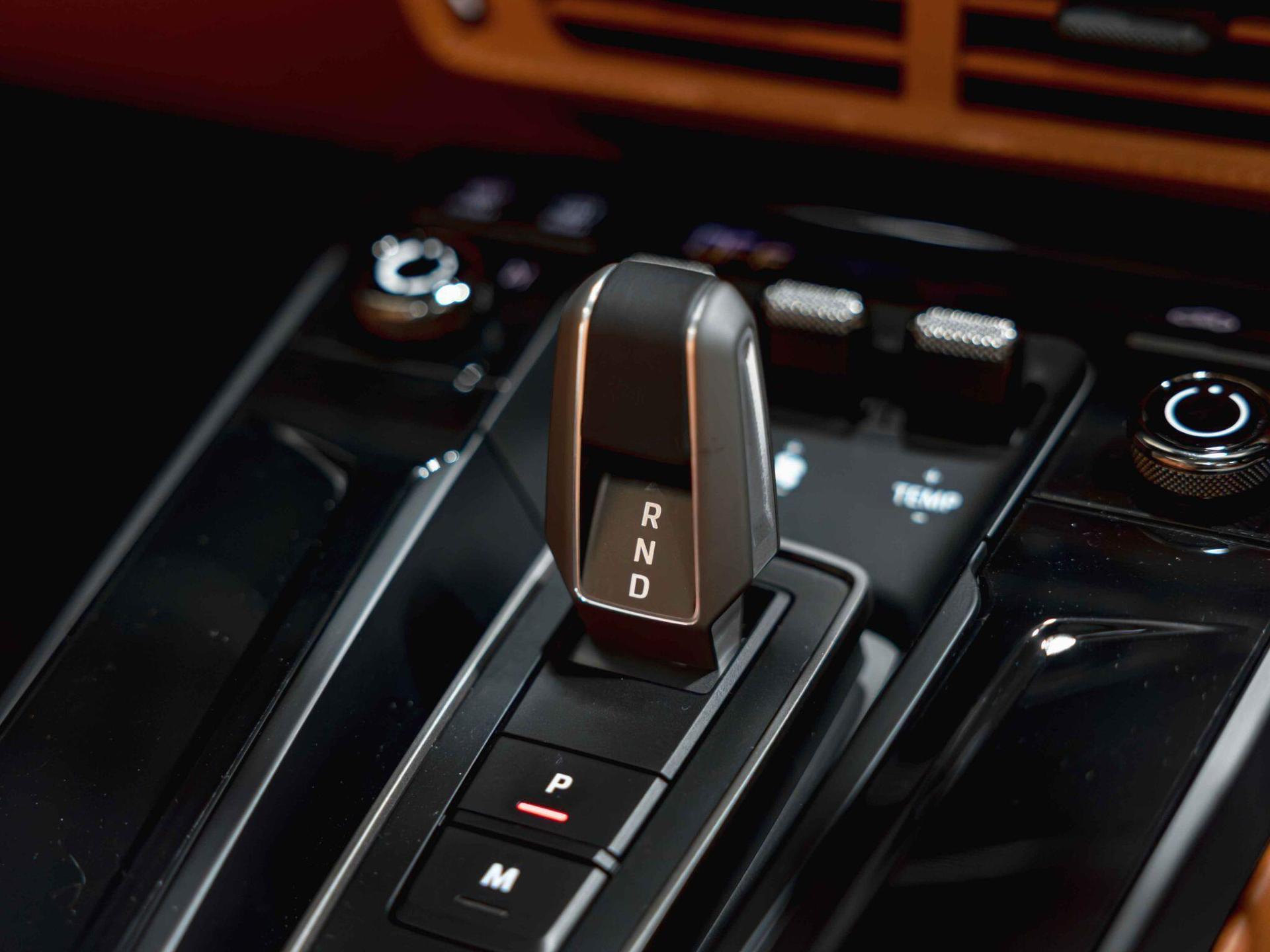 An interior shot of the misc controls on a 2026 Porsche 911