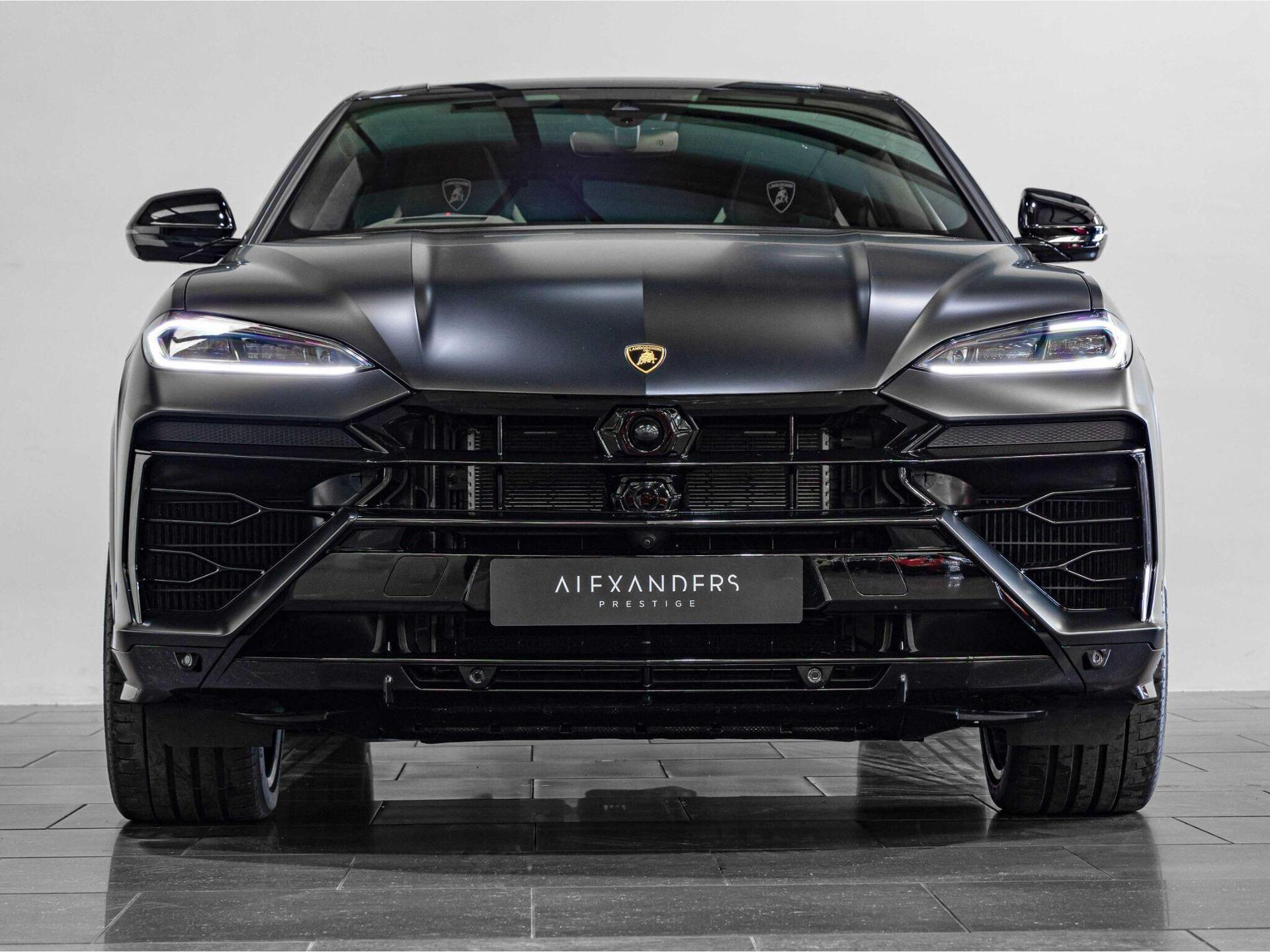 An exterior shot of the front on a 2025 Lamborghini Urus