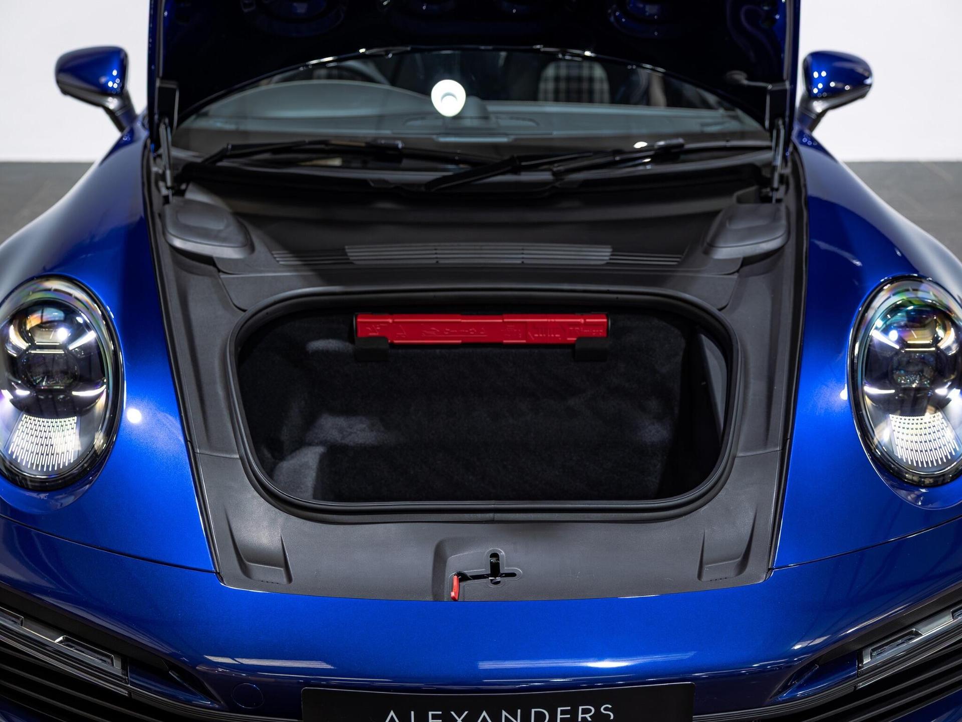 An interior shot of the boot on a 2024 Porsche 911