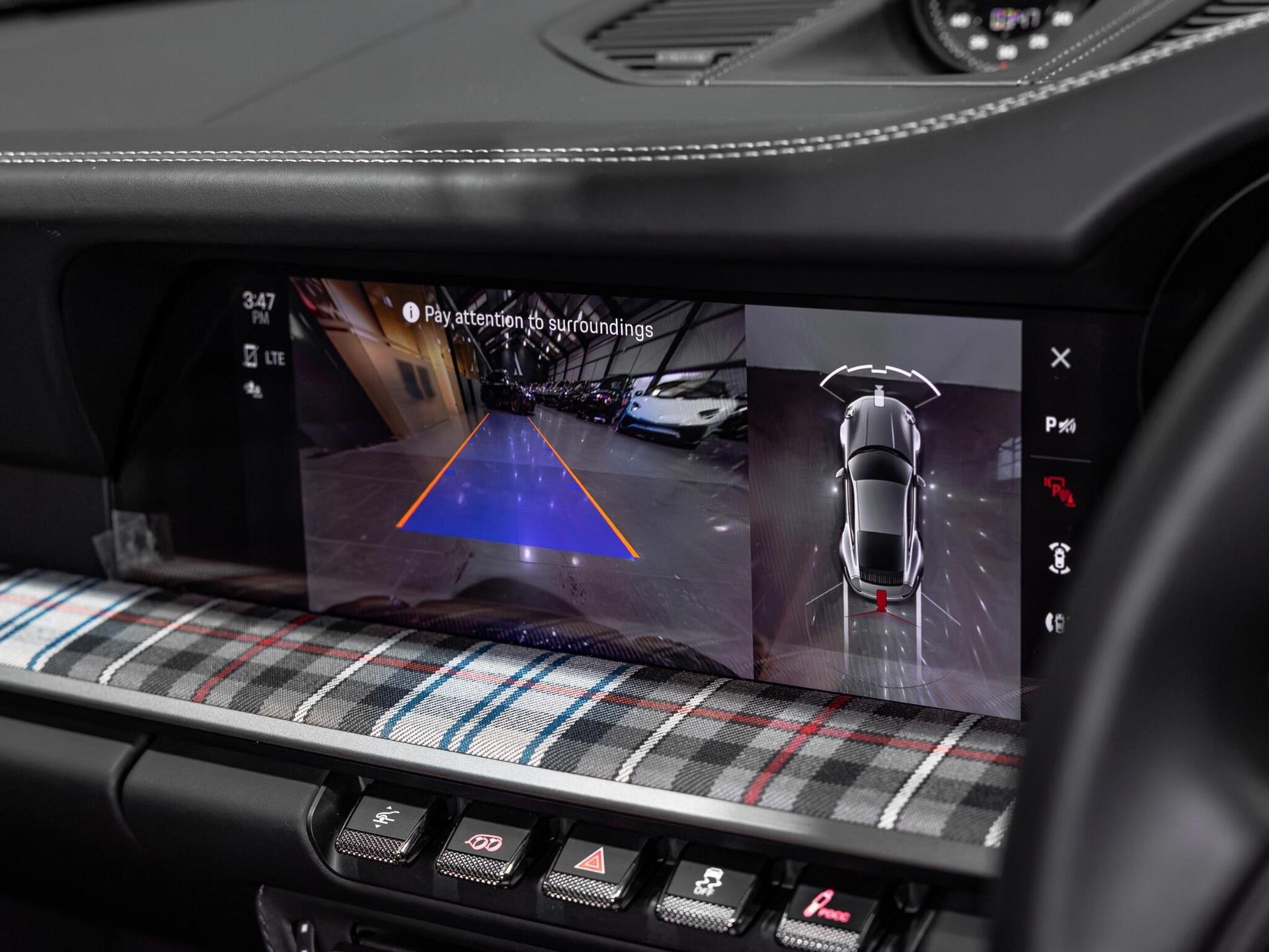 An interior shot of the infotainment system on a 2024 Porsche 911