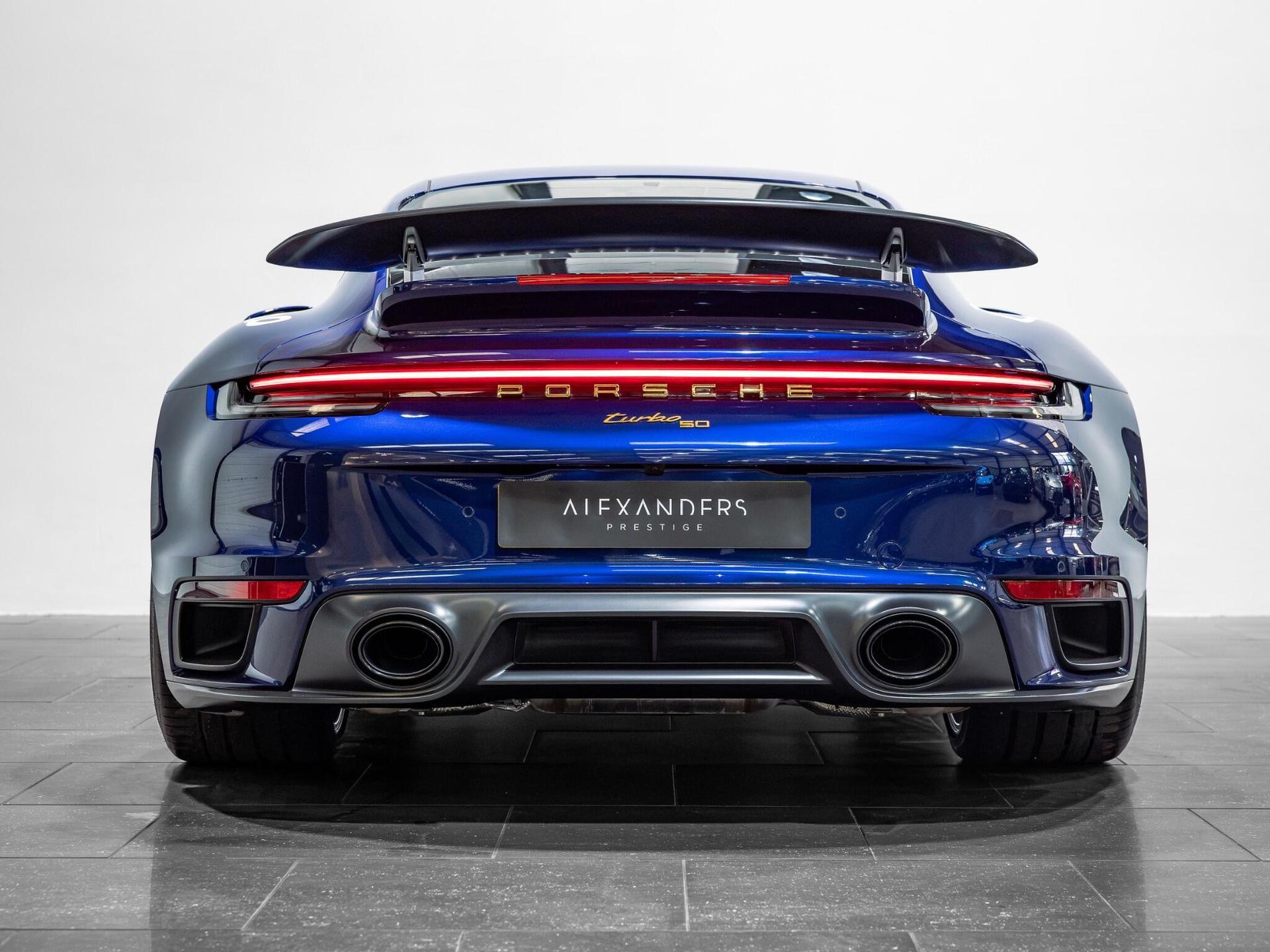 An exterior shot of the rear on a 2024 Porsche 911