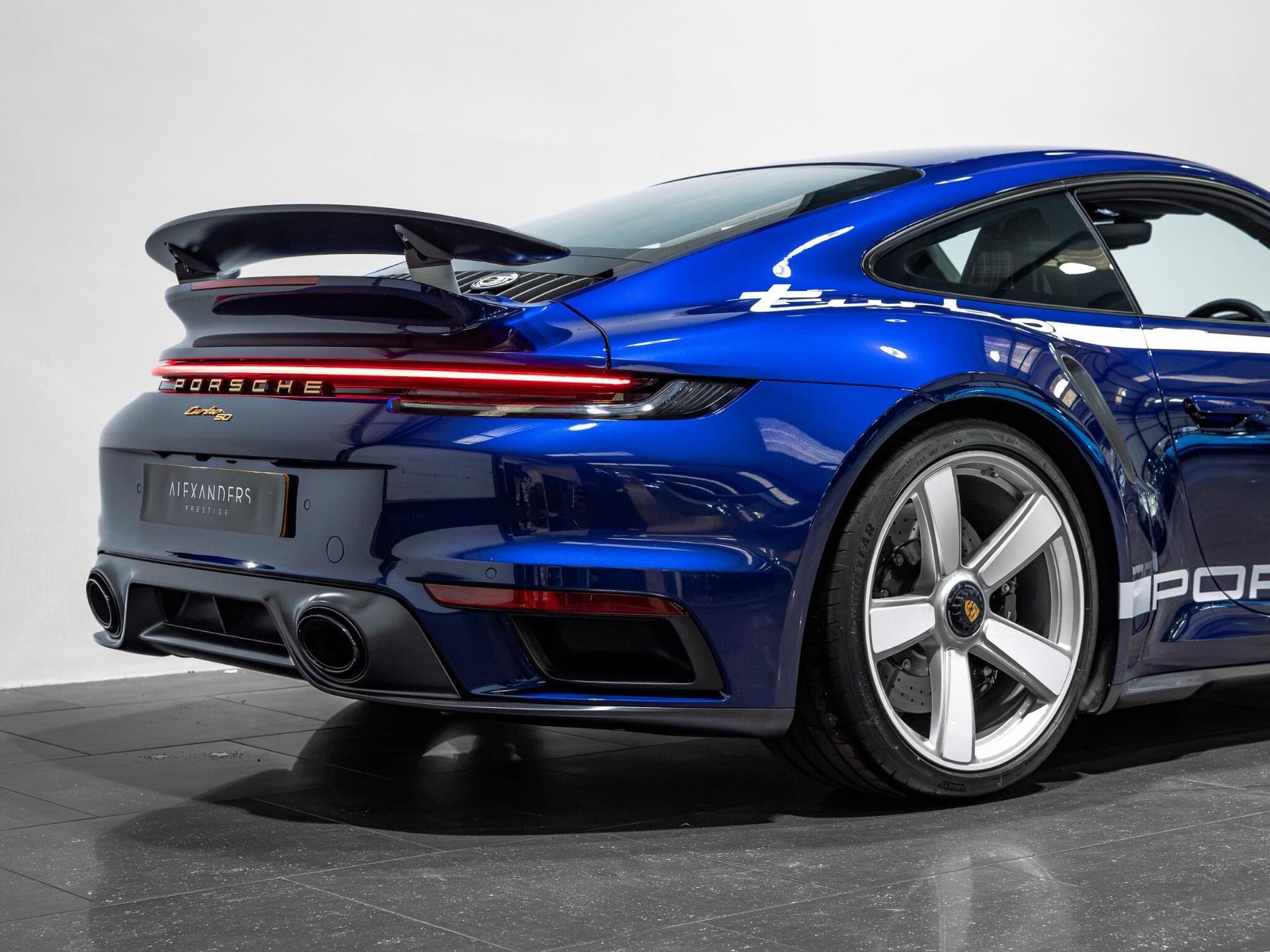 An exterior shot of the rear right on a 2024 Porsche 911