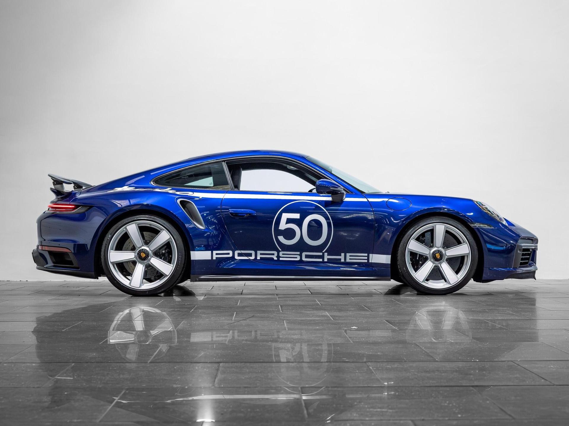 An exterior shot of the side right on a 2024 Porsche 911